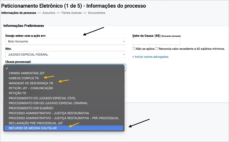 Roteiro De Peticionamento Correto Para Advogados as JUSTI A FEDERAL Roteiro De Peticionamento Correto Para Advogados as JUSTI A FEDERAL