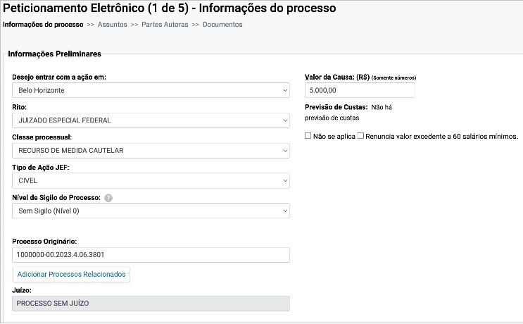 Roteiro De Peticionamento Correto Para Advogados as JUSTI A FEDERAL Roteiro De Peticionamento Correto Para Advogados as JUSTI A FEDERAL